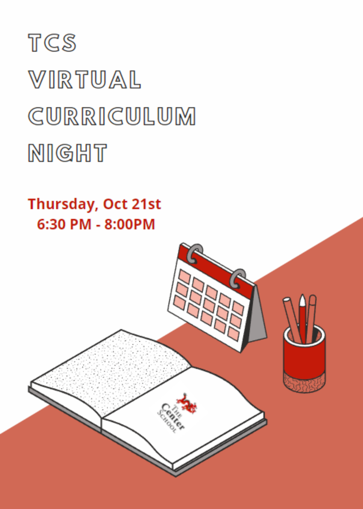 TCS Virtual Curruculum night thursday, october 21st 6:30-8